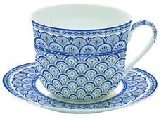 Filiżanka Easy Life  400ml + spodek Niebieska