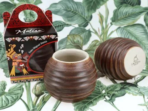 Naczynie Ceramiczne do Yerby - brązowa opona (5).webp