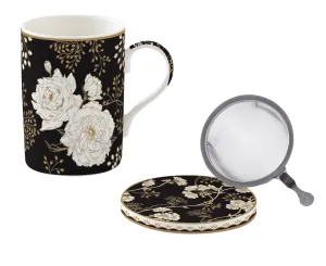 Kubek 350ml z zaparzaczem Czarny