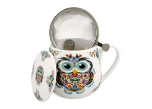 Kubek baryłka 430 ml z zaparzaczem SOWA 