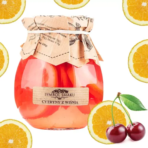 Cytryny w syropie z wiśnią 260 ml