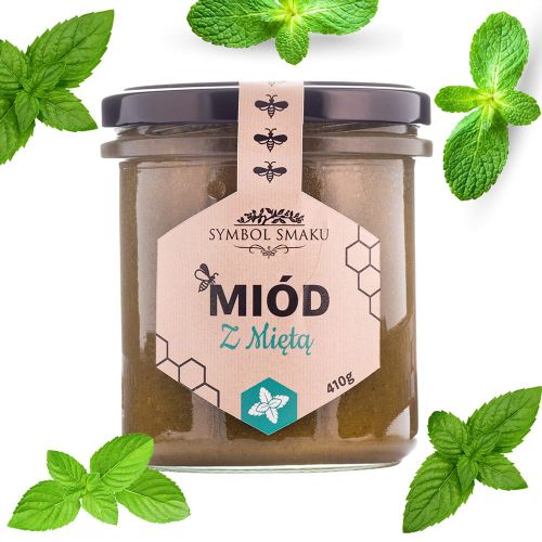Miód z miętą 410g Produkt polski