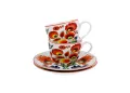 Filiżanki espresso ze spodkami 110 ml komplet 2 szt. ŁOWICZ (4).webp