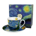 Filiżanka jumbo ze spodkiem 400 ml Gwiaździsta noc V. Van Gogh