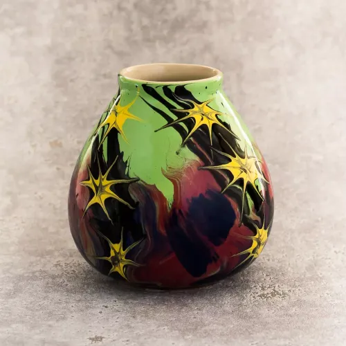 Piękne matero ceramiczne do yerba mate