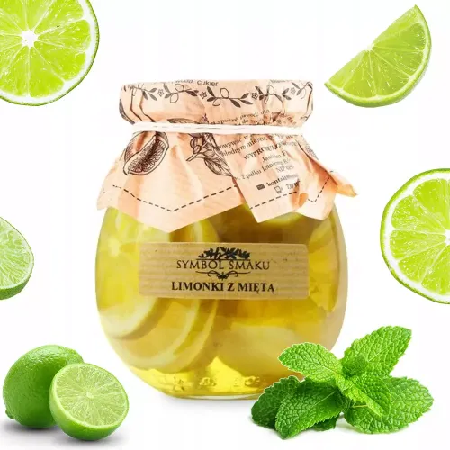 Limonki z miętą w syropie