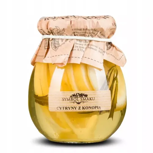 Cytryny w syropie z konopią według domowej receptury 260g .webp