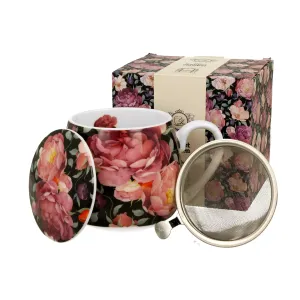 Kubek porcelanowy z zaparzaczem DUO FLORAL EXCLUSIVE SPRING ROSES 430 ml