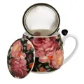 Kubek porcelanowy z zaparzaczem DUO FLORAL EXCLUSIVE SPRING ROSES 430 ml