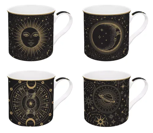 Zestaw - 4 kubki 300ml Celestial _-Kosmos