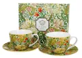 Kpl. 2 filiżanek ze spodkiem GOLDEN LILLY W.Morris porcelana 250 ml (2).webp