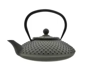 Żeliwny czajnik dzbanek z zaparzaczem 1,2 L Szary