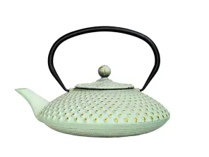 Żeliwny czajnik dzbanek z zaparzaczem 1,2 L Miętowy