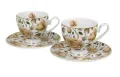 Kpl. 2 filiżanki ze spodkami ENGLISH ROSES WHITE - Golden Line (1).webp