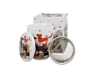 Kubek z zaparzaczem Psi Świat PSY NA SPACERZE