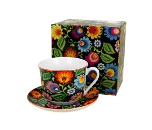 Filiżanka jumbo ze spodkiem ETNIC