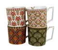 Komplet 4 kubki GEOMETRIC 350 ml