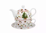 Filiżanka z dzbankiem i spodkiem CHRISTMAS TREE / Tea for One 