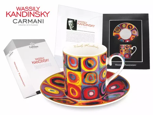 Wassily Kandinsky. Color Stady. Squares with concentric circles 1913r.webp