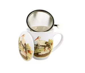 Kubek z zaparzaczem Ptasi Świat BOCIANY
