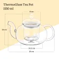DZBANEK SZKLANY DO HERBATY 1550 ML