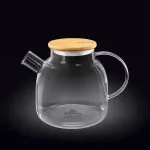 Czajniczek szklany z bambusową pokrywką 1200 ML WL