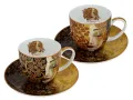 Kpl. 2 filiżanek ze spodkami - G. Klimt, Złote łzy