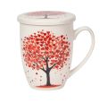Kubek z zaparzaczem DRZEWO Serca Walentynki