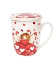 Kubek z zaparzaczem ANIOŁ, ELF, MOTYL Serca